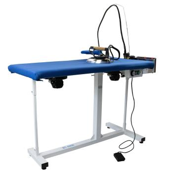 OPTIONEN NOCH FERTIGSTELLEN!!!! SCHILLING® PROFESSIONAL BS 4000 - industrieller Flächenbügeltisch mit angebautem Bügeleisen